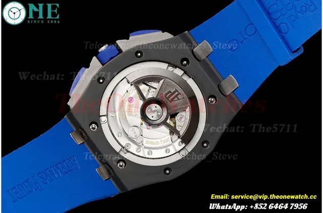 Royal Oak Offshore 26405CE 44mm Black Cer/RU Dark Blue Dial APJF A7750 Mod — photo 13