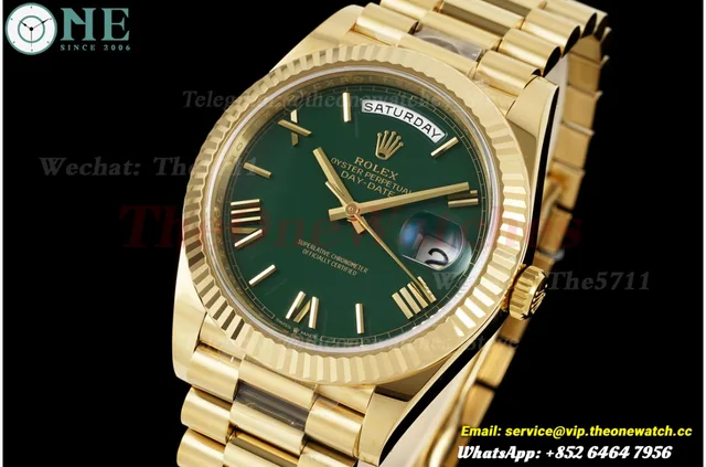 DayDate 228238 40mm YG/YG Green/Rmn VSF DD3255 Super Clone