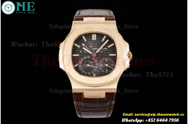 Nautilus 40mm 5712 RG/LE Brown/Stk PPF A240 Super Clone — photo 4