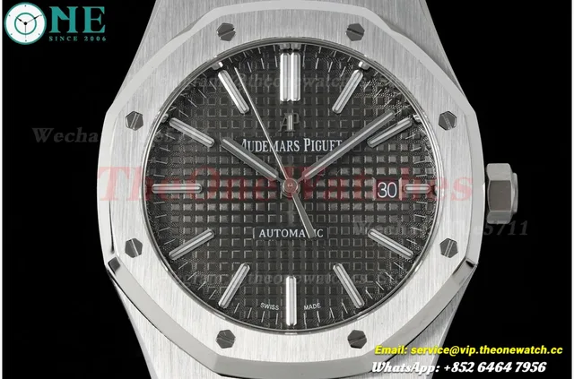 Royal Oak 15400 SS/SS Grey/Stk APSF SA3120 Super Clone — photo 2