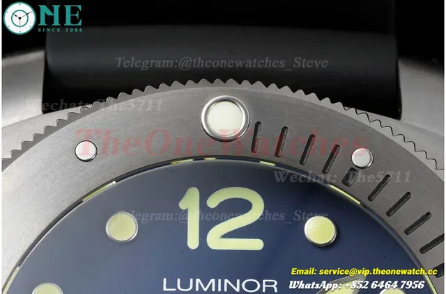 PAM719 Submersible 1950 GMT 47MM TI/RU Blue VSF P9001 — photo 9