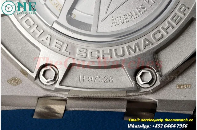 Royal Oak Offshore 44mm Michael Schumacher SS/RU Grey/Blue JJF A3126 — photo 17