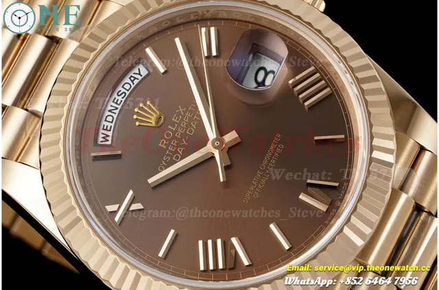 DayDate 228235 40mm RG/RG Brown/Rmn VSF DD3255 Super Clone — photo 3