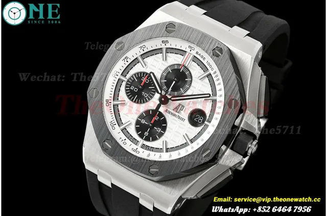 Royal Oak Offshore 26400SO 44mm SS/RU White Dial APJF A3126