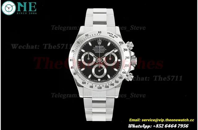 Daytona 116520 40mm SS/SS Black Dial UFO UFO.F4130 (Free Sprung) — photo 4