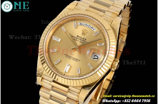 DayDate 228238 40mm YG/YG Gold/Dia VSF V2 DD3255 (Weighted Approx.182g)
