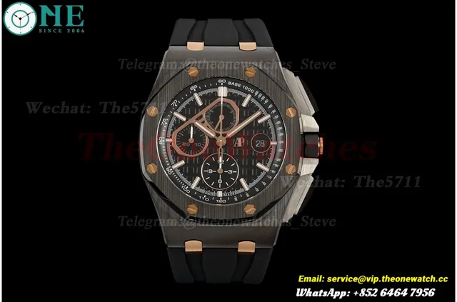 Royal Oak Offshore 26405CE 44mm Cer/RU Glasses Dial APJF A7750 Mod — photo 4