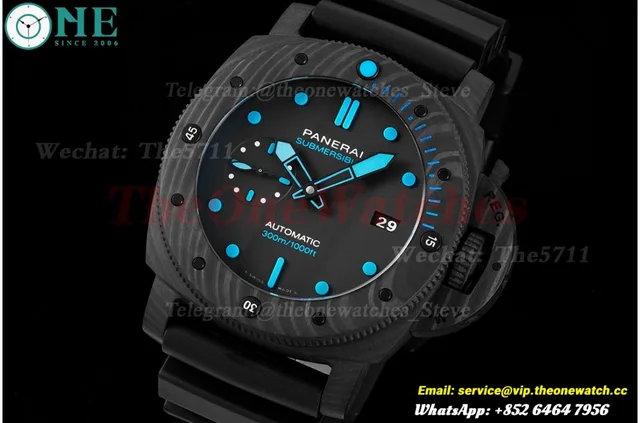 Submersible Pam1616 47mm Carbon/RU Black Dial VSF P9010