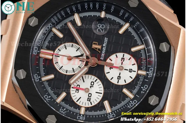 Royal Oak Offshore 44mm RG/RU Black/White JJF A3126 — photo 4