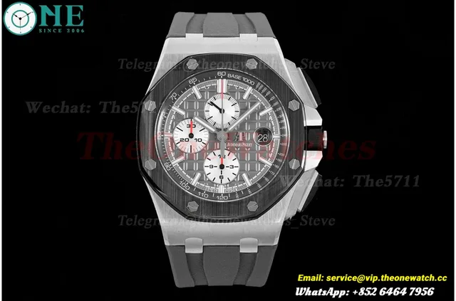 Royal Oak Offshore 44mm SS/RU Grey/White JJF A3126 — photo 3