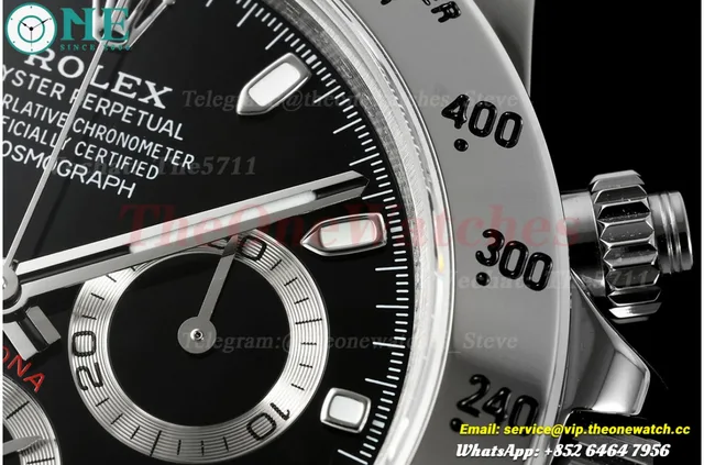 Daytona 116520 40mm SS/SS Black Dial UFO UFO.F4130 (Free Sprung) — photo 12