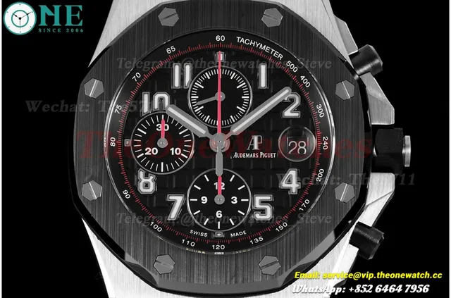 Royal Oak Offshore 42mm SS/RU Black/Black/Num JJF A3126 — photo 2