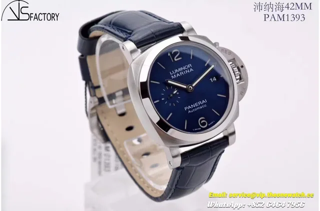 Panerai - PAM1393 Lum. Marina Auto 42mm SS/LE Blue VSF P9010 — photo 4