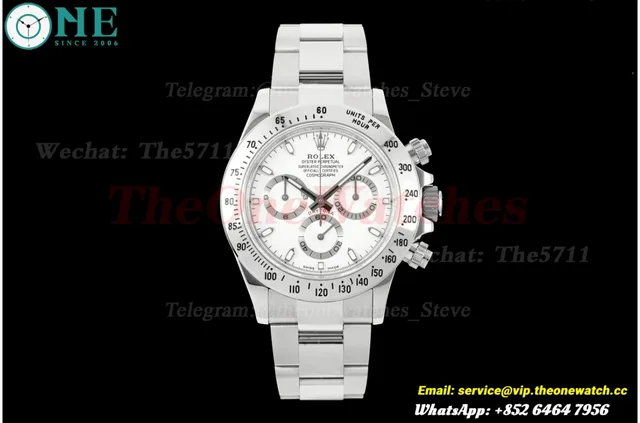 Daytona 116520 40mm SS/SS White Dial UFO UFO.F4130 (Free Sprung) — photo 4