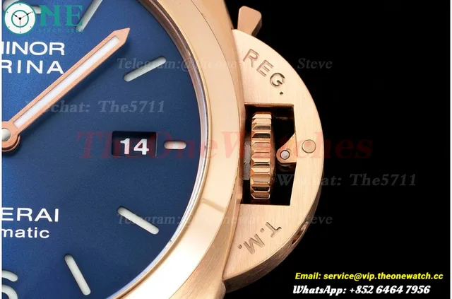 PAM1112 Lum. Marina 44mm RG/LE Blue VSF P9010 — photo 7