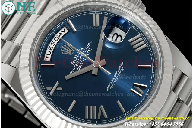 DayDate 228239 40mm SS/SS Blue/Rmn VSF V2 DD3255 (Gain Weight) — photo 3