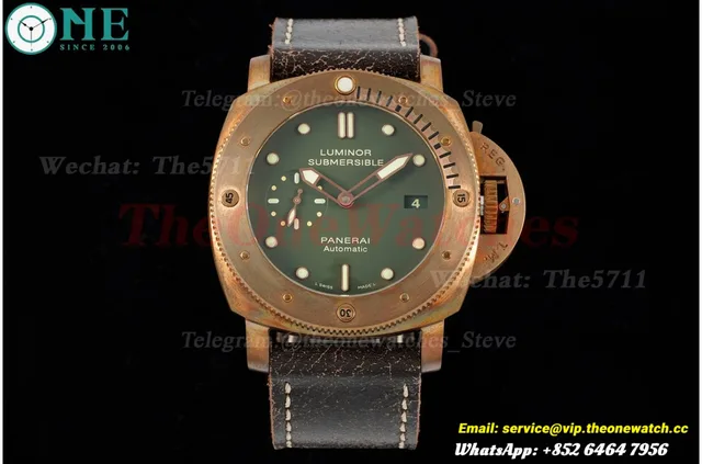 PAM382N Bronzo Submersible BR/LE Green VSF V2 Mod9000 — photo 4