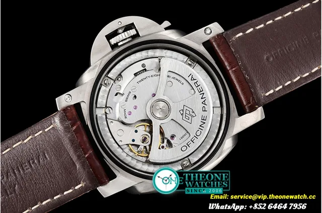 Panerai - PAM351 Q Lum. Marina 3 Days TI/LE Brown VSF P9000 Mod — photo 6