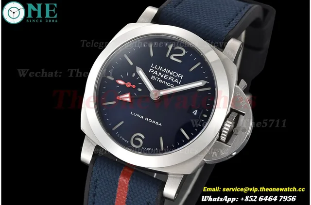 Luminor PAM1404 Bitempo GMT 40mm SS/NY Blue Dial VSF P900