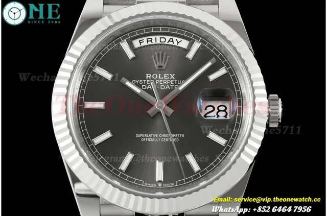 DayDate 228239 40mm SS/SS Grey/Stk VSF DD3255 Super Clone — photo 2