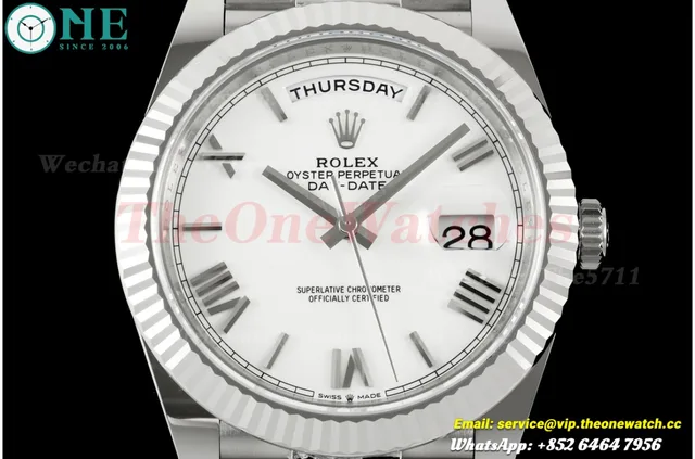 DayDate 228239 40mm SS/SS White/Rmn VSF DD3255 Super Clone — photo 2
