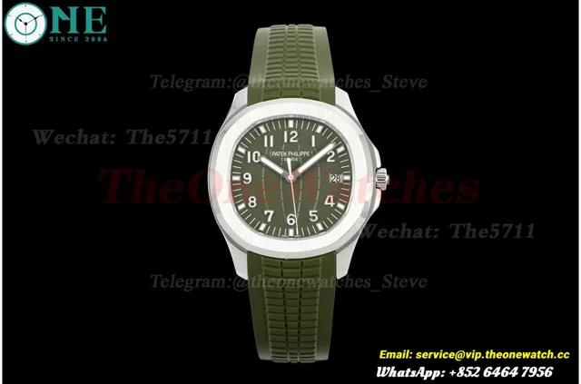 Aquanaut 5168 42mm SS/RU Green Dial BBF DD324 Super Clone — photo 4