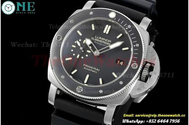 PAM389 Submersible AMag TI/RU 47MM Black VSF V3 Mod.P9000