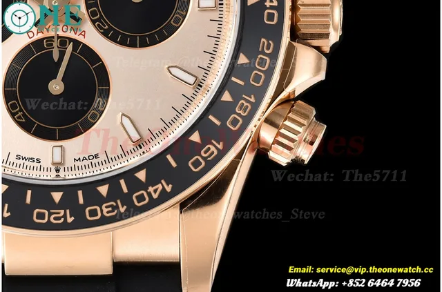 Daytona 126515 40mm RG/RU Champagne/Blk VSF V2 DD4131(Gain Weight) — photo 8