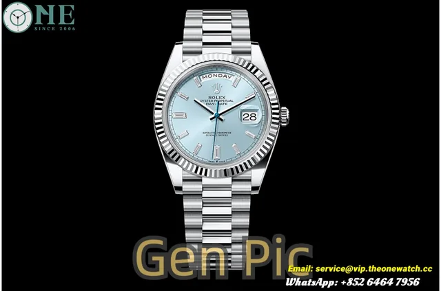 DayDate 228236 40mm SS/SS Ice Blue/Dia VSF DD3255 Super Clone