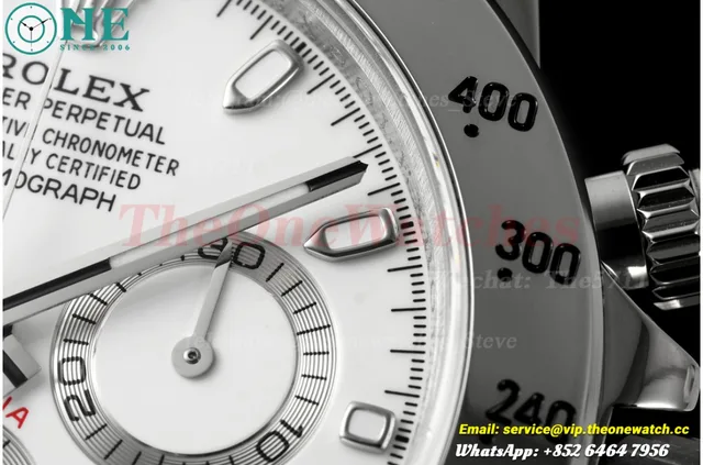 Daytona 116520 40mm SS/SS White Dial UFO UFO.F4130 (Free Sprung) — photo 12