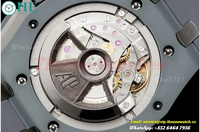 Royal Oak Offshore 26405CG 44mm Blue Cer/RU Green Dial APJF A7750 Mod — photo 16