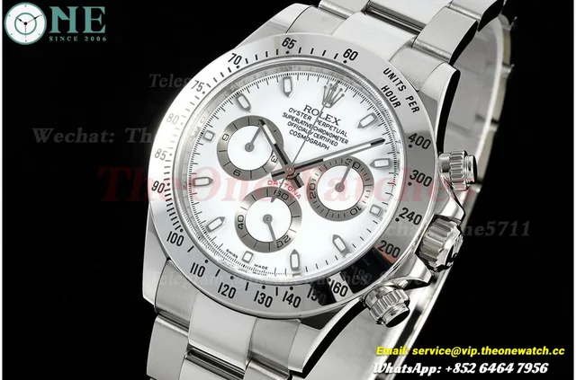 Daytona 116520 40mm SS/SS White/Stk VF DD4130