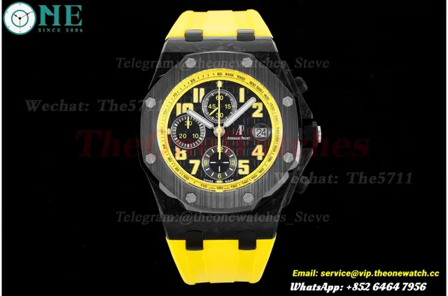 Royal Oak Offshore 42mm Cer/RU Black/Yellow  JJF A7750 — photo 3
