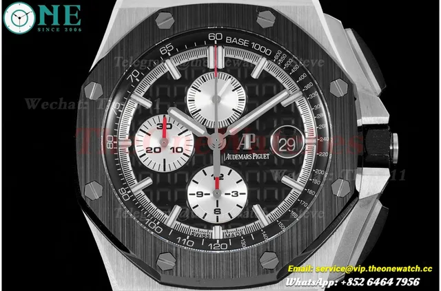 Royal Oak Offshore 26400IO 44mm SS/RU Black/White JJF A3126 — photo 2