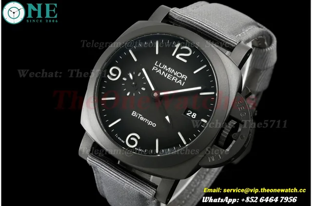 Luminor BiTempo PAM1467 44mm DLC/NY Grey Dial VSF P9010