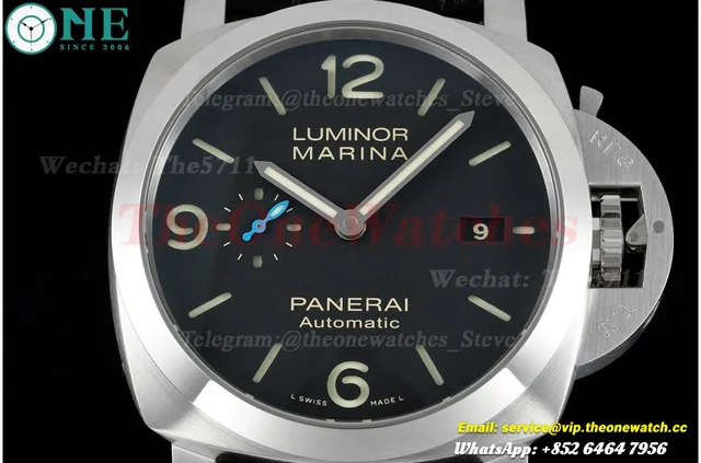 PAM1312 Lum. Marina Auto 44mm Black SS/LE VSF P9010 — photo 2