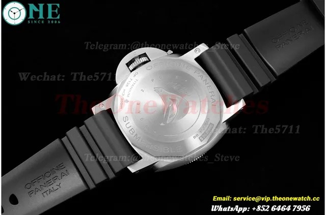 PAM719 Submersible 1950 GMT 47MM TI/RU Blue VSF P9001 — photo 14