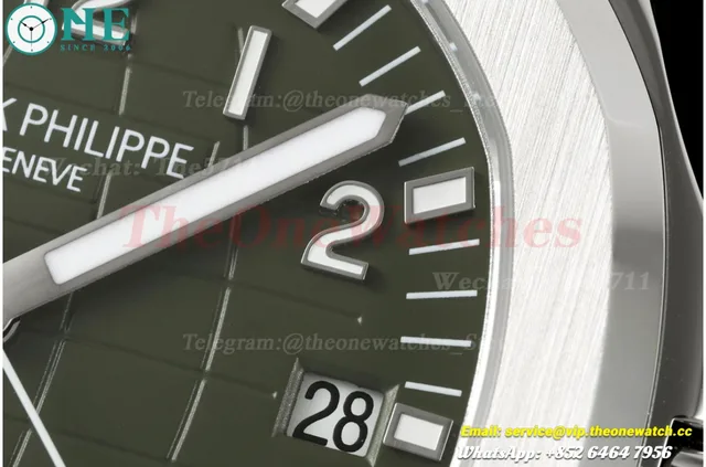 Aquanaut 5168 42mm SS/RU Green Dial BBF DD324 Super Clone — photo 5