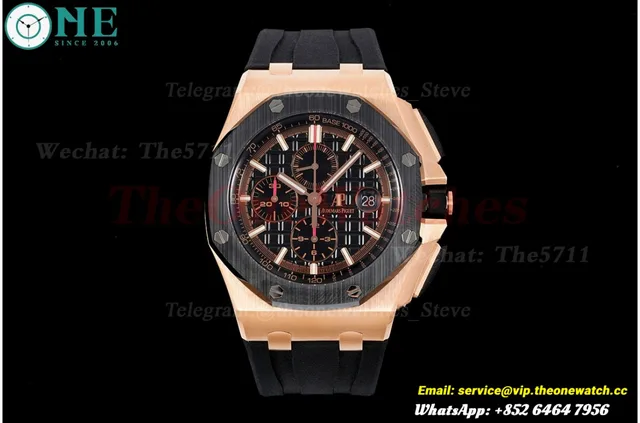 Royal Oak Offshore 44mm RG/RU Black/Black JJF A3126 — photo 3