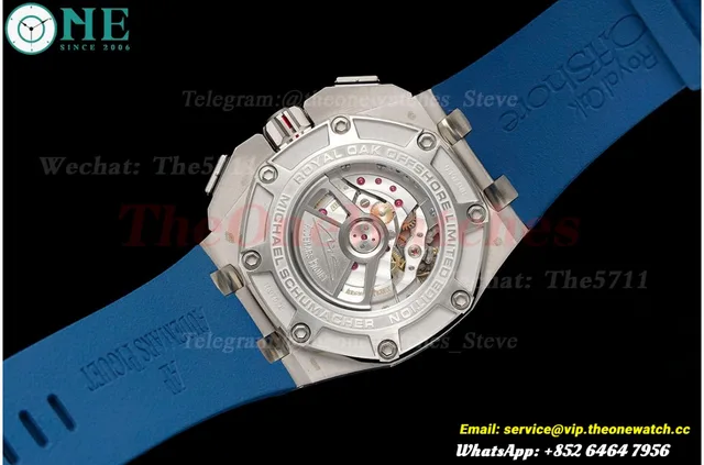 Royal Oak Offshore 44mm Michael Schumacher SS/RU Grey/Blue JJF A3126 — photo 9