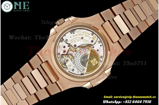 Nautilus 40mm 5712 RG/RG Brown/Stk UMI PPF240 (Weighted Approx.195g)(Free Sprung) — photo 13