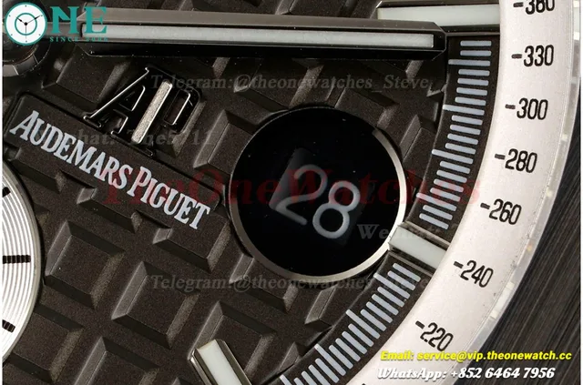 Royal Oak Offshore 26405CE 44mm Black Cer/RU Grey Dial APJF A7750 Mod — photo 4