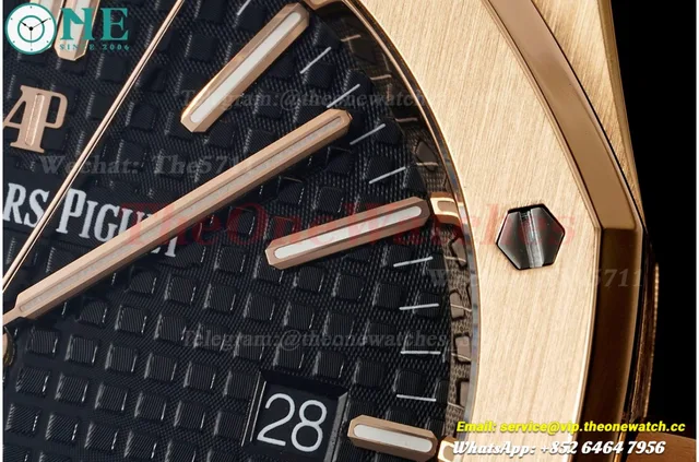 Royal Oak 15400 RG/LE Black Dial APSF V4 SA3120 Super Clone (Tungsten Heavy Version) — photo 5