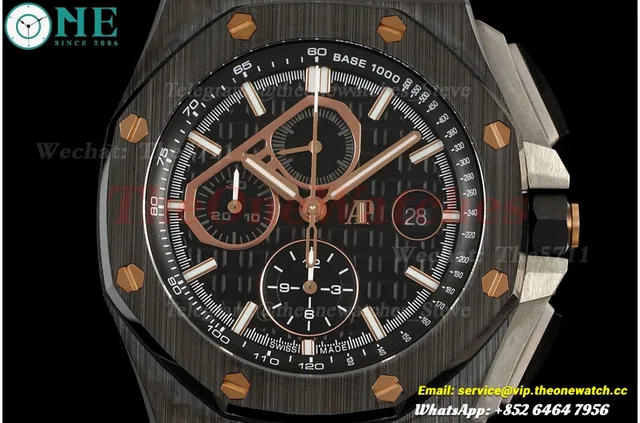Royal Oak Offshore 26405CE 44mm Cer/RU Glasses Dial APJF A7750 Mod — photo 2