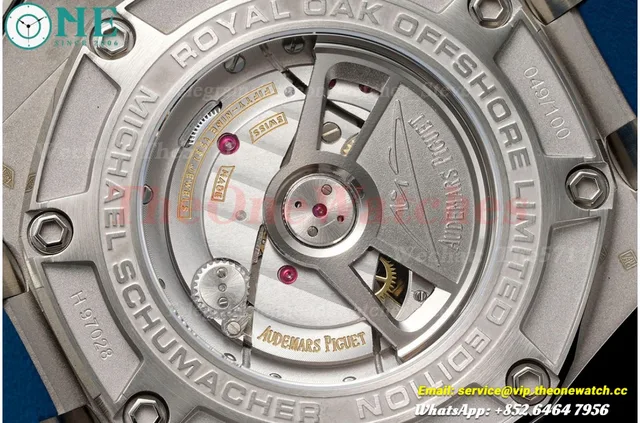 Royal Oak Offshore 44mm Michael Schumacher SS/RU Grey/Blue JJF A3126 — photo 11