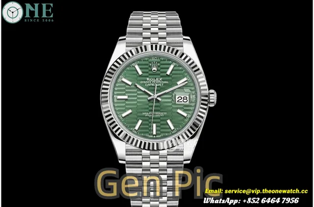 Datejust 126334 41mm SS/SS Green Textured/Stk VSF V2 DD3235v2 — photo 1