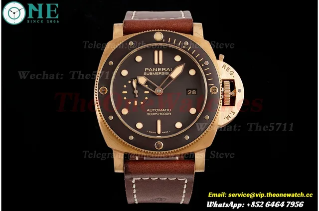Submersible PAM968 47mm Bronzo/LE Brown Dial VSF P9010 Super Clone — photo 4