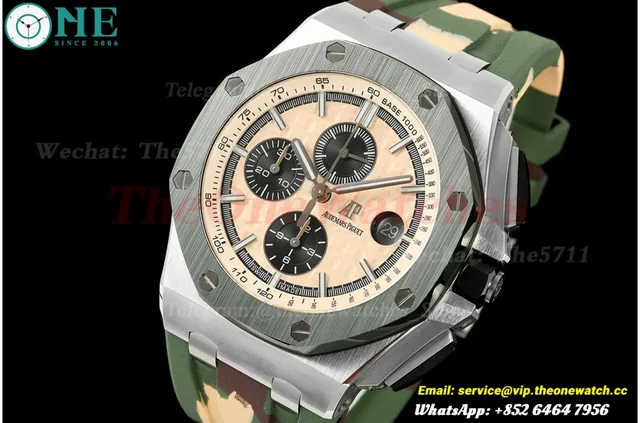 Royal Oak Offshore 26400SO 44mm SS/RU Beige Dial APJF A3126