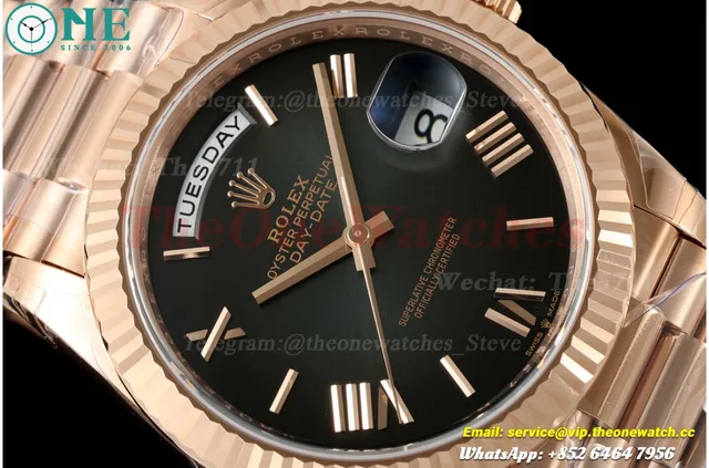 DayDate 228235 40mm RG/RG Grey Omber/Rmn VSF V2 DD3255 (Weighted Approx .182g) — photo 3