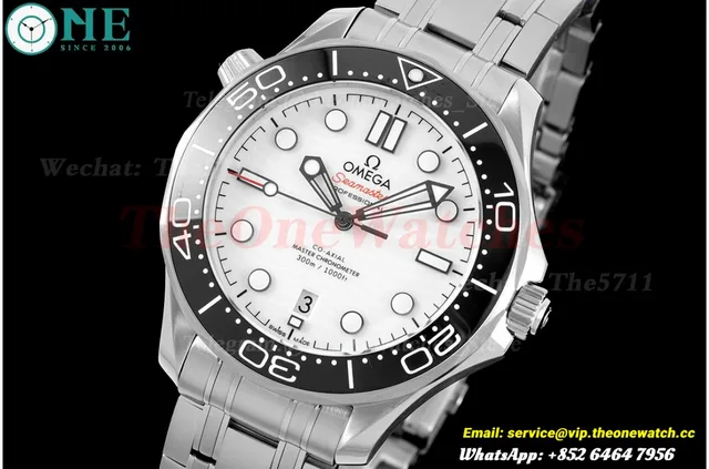 Seamaster 300m 42mm SS/SS White Dial JVSF A8800